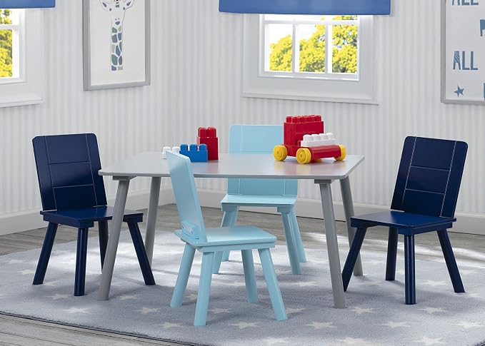 Kids Table and Chair Set with 4 Chairs
